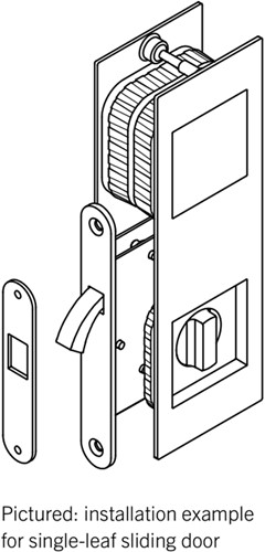 Schuifdeurslot met greep 42-4255-09007 tekening
