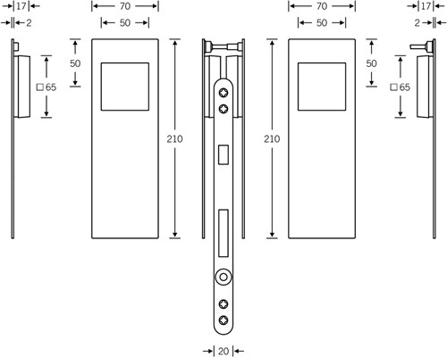 Schuifdeurslot tegenkast dubbele deur afmetingen