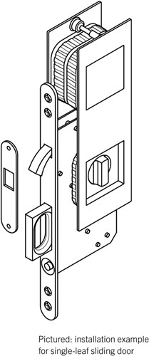 FSB design schuifdeurslot vrij/bezet - serie 72-3