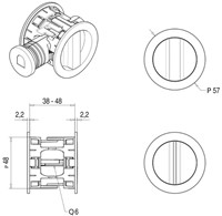schuifdeurslot xa-3101 afmetingen