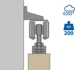 Schuifdeursysteem schuifdeur tot 200 kg  - Zelf samenstellen