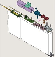 Krona Koblenz Ophangkit dubbele schuifdeur met symmetrie-opening - 80 / 120 kg-2