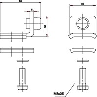 450113: RVS eindstop - montage in de rail - serie 1 RVS tot 600 kg-2