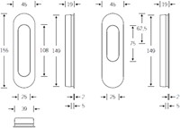 4250-0001: FSB schuifdeurgreep ovaal flush-3