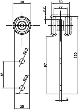 351150: hangrol met flens - serie 0 tot 200 kg-2