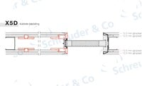 Xinnix X5D schuifdeursysteem - Dubbele wandbeplating - Deurhoogte tot 2315 mm-2