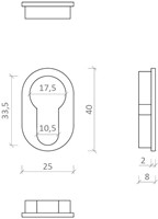 Xinnix cilinderrozet universeel-3