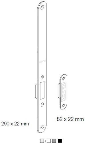 Xinnix magnetische NZ sluiting - 290 mm - Wit-3